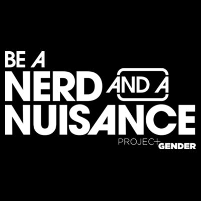 Black Nerd & Nuisance teatowel Design