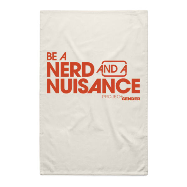 White Nerd & Nuisance Teatowel Thumbnail